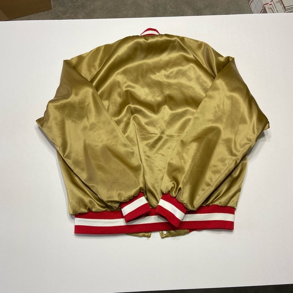 XL Vintage Gold San Francisco 49ers Chalk
Line Starter Style Satin Jacket - Picture 10 of 14